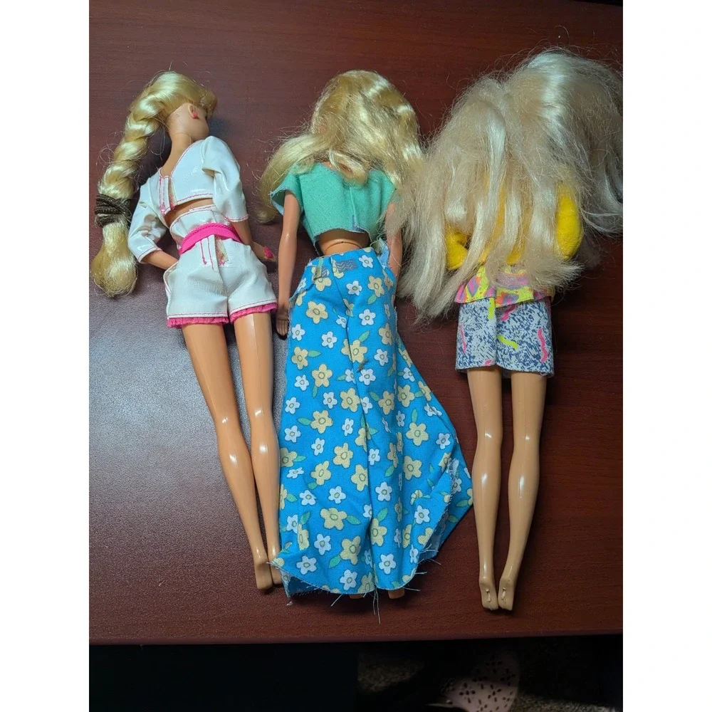 Vintage 1980s & 1990s Barbie Doll Lot Ken Bride Neon Fashion Parts Repair